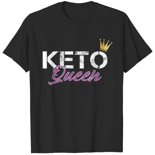 Discover Keto Queen Ketosis Funny Diet Low Carb Shirts T-shirt