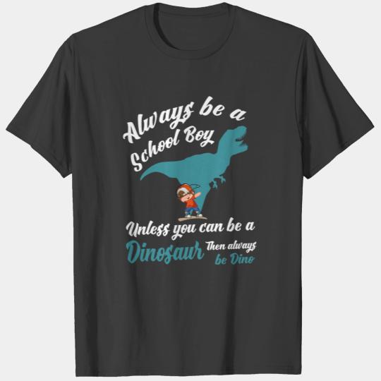 First Grade First School Day School Boy Dinosaur T-shirt