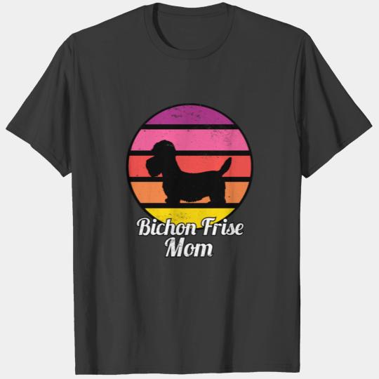 Bichon Frise Mom I Retro Bichon Mom T-shirt