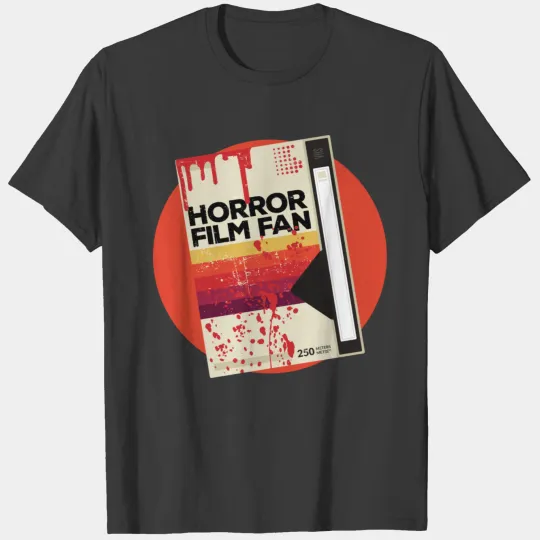 Horror Film Fan // Retro Scary Movie VHS T-shirt