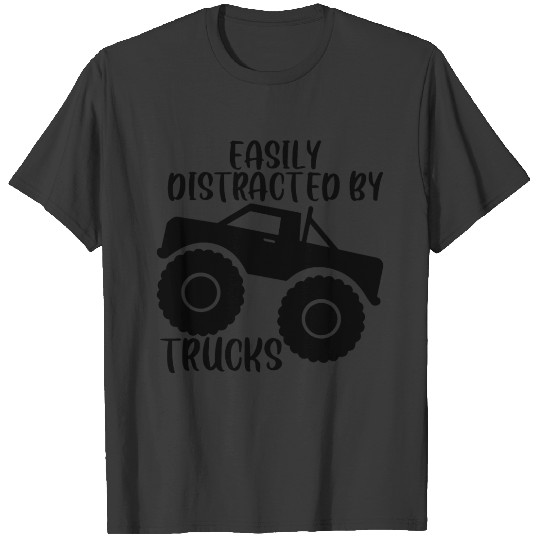 Discover Easily Distracted By Trucks T-shirt
