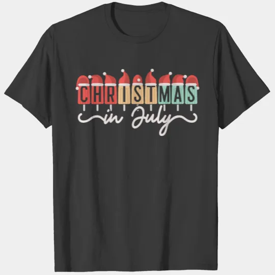 Christmas in July - funny summer popsicles design T-shirt