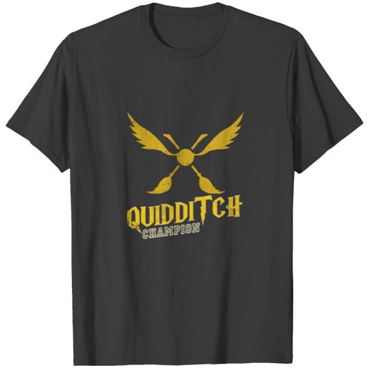 Quidditch Broomstick Chaser Keeper Seeker Team T-shirt