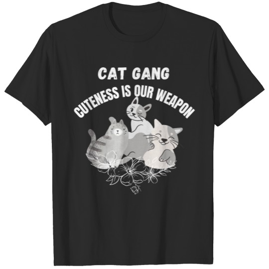 Discover Cute cats gang T-shirt