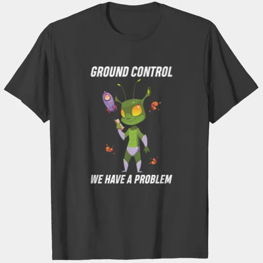 Aliens - Major Bowie We Have A Problem - Scientist T-shirt