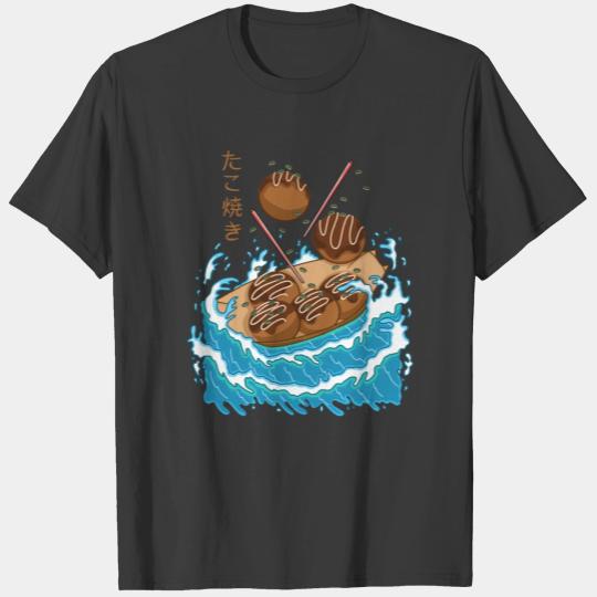 Takoyaki in the Wave T-shirt