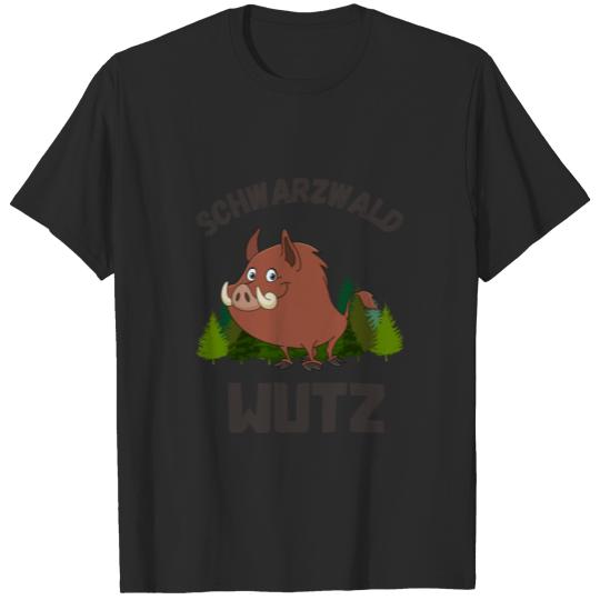 Discover Schwarzwald Lustiges Wildschwein Schwäbisch Wutz T-shirt