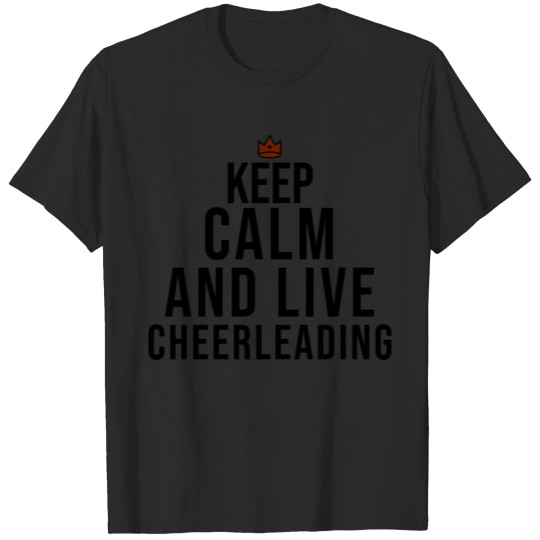 Discover keep calm and live cheerleading T-shirt