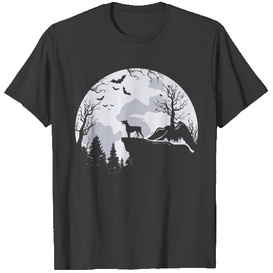 Dachshund And Moon Halloween T-shirt