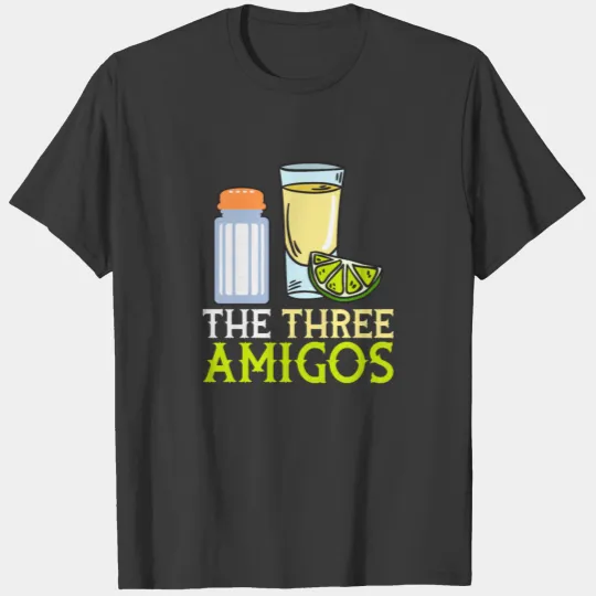 The Three Amigos Tequila Lime Salt Cinco De Mayo T-shirt