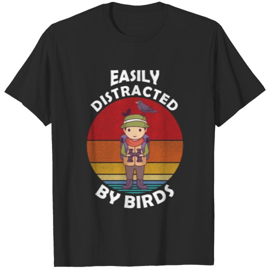Discover Birdwatching Easily Distraced Birding Gifts T-shirt