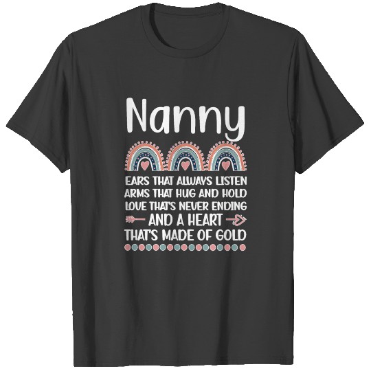 Nanny Grandma Mothers Day Gifts Nanny Grandmother T-shirt