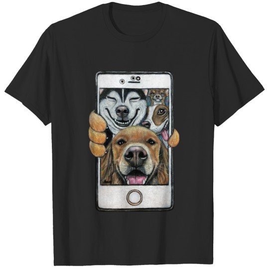 Discover Selfie Dogs T-shirt