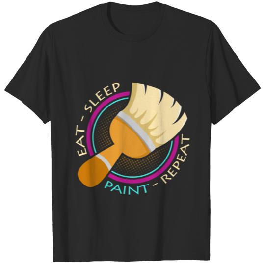Discover Eat Sleep Paint Repeat Gift Idea T-shirt