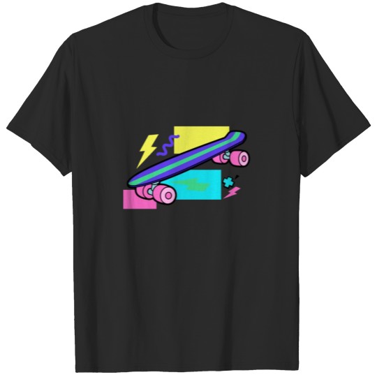 Discover cool retro skateboard - 90's T-shirt