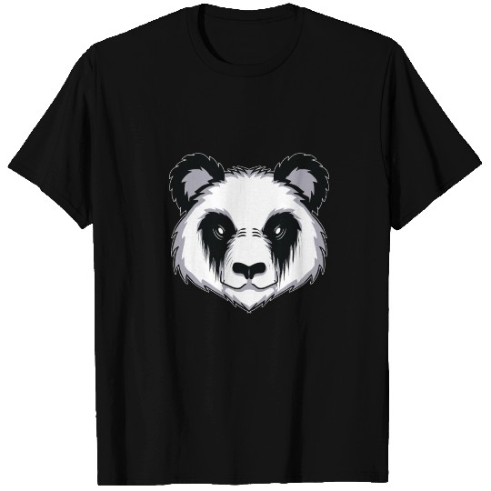 Gothic Panda Comic Graphic T-shirt