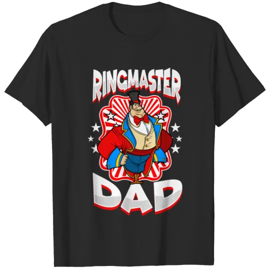 Discover Mens Ringmaster Dad Clown Circus Carnival Costume T-shirt
