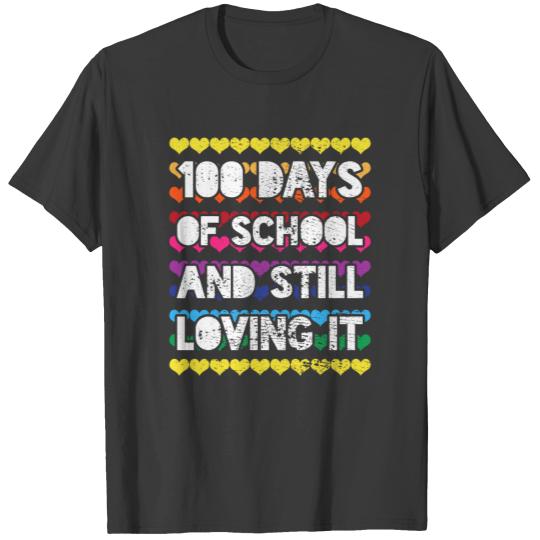 100 Days of School Teacher Student T-shirt
