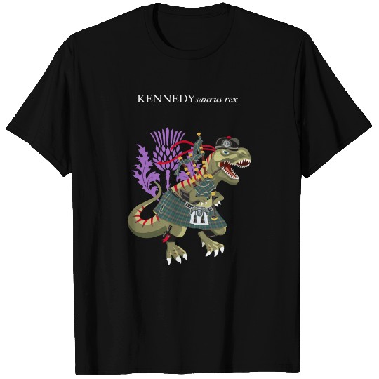 Clanosaurus Rex KENNEDYsaurus Kennedy Tartan Clan T-shirt