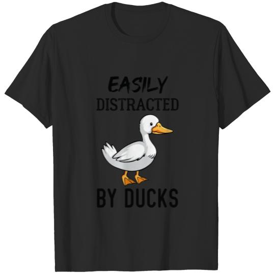 Discover easily distracted by ducks T-shirt