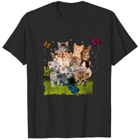 Mountain of Cats Cute Kittens Kawaii Cat Lover Cat T-shirt