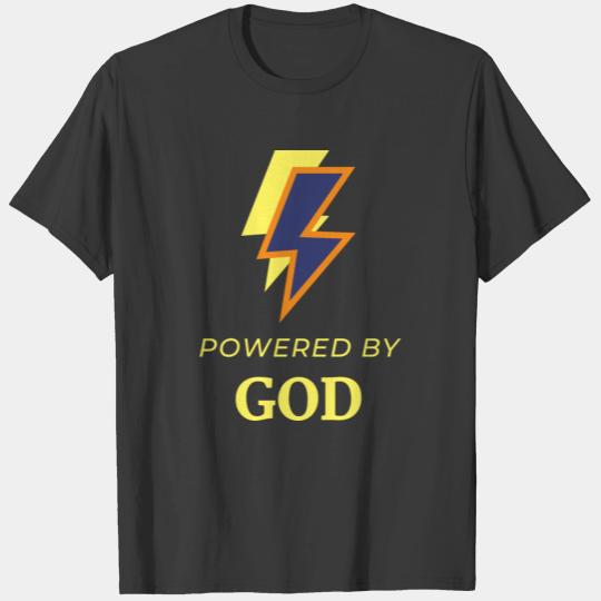 POWERED BY GOD DOPE T-SHIRT BY VERMATEES T-shirt