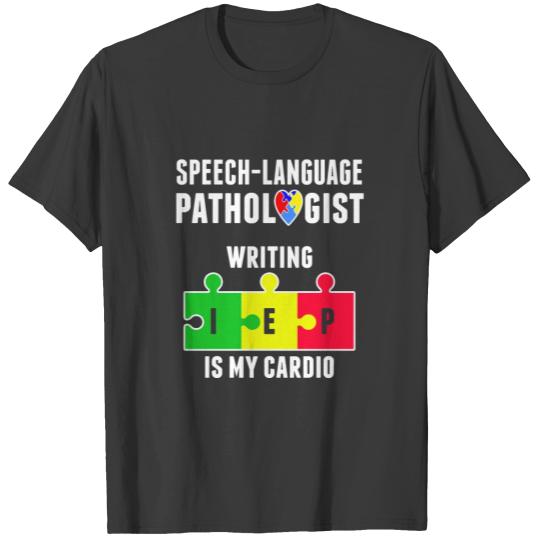 Speech Pathology Therapy IEP Cardio Autism T-shirt