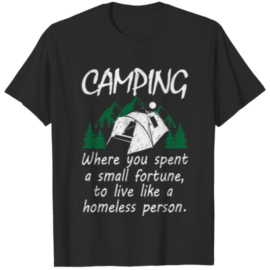 Discover Camping FunnyMeme Joke Pun camper T-shirt