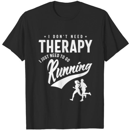 Discover Running is My Therapy - Sport T-shirt