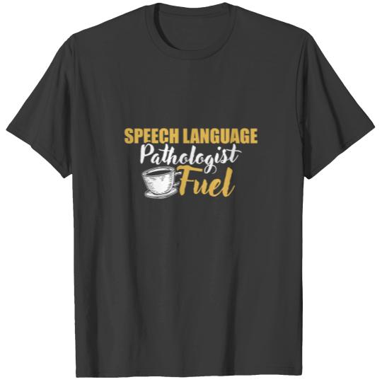 Speech Pathology Therapy Coffee Autism Awareness T-shirt