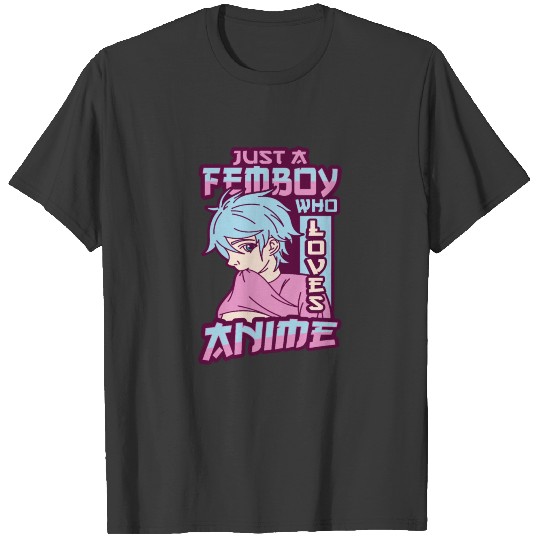 Anime Gay Boy Yaoi Design for a Femboy T-shirt