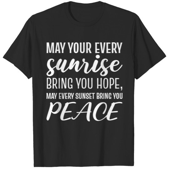 Discover Sunrise hope peace Cheerful Person Gift T-shirt