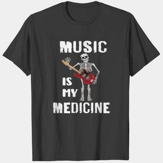 Skeleton Playing Guitar Music Lover T-shirt