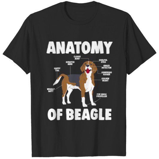 Discover Anatomy Of A Beagle T-shirt