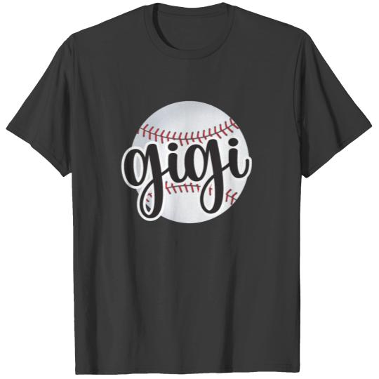 Baseball Gigi Grandma Baseball Lover Mothers Day T-shirt