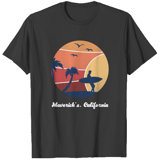 Maverick's California Surfing Vintage Sunset Retro T-shirt