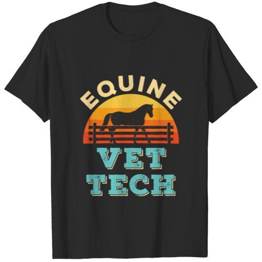 Discover Quine Vet Tech Horse Veterinary Technician T-shirt