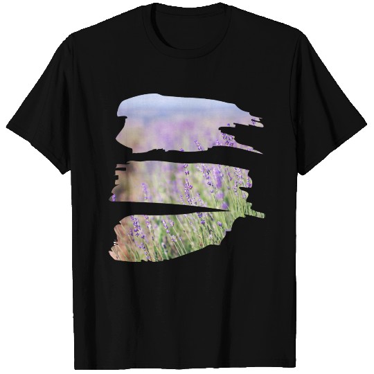 Lilac Fields Nature Lover Design T-shirt