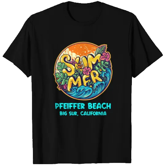 Pfeiffer Beach Big Sur California Summer Vacation T-shirt