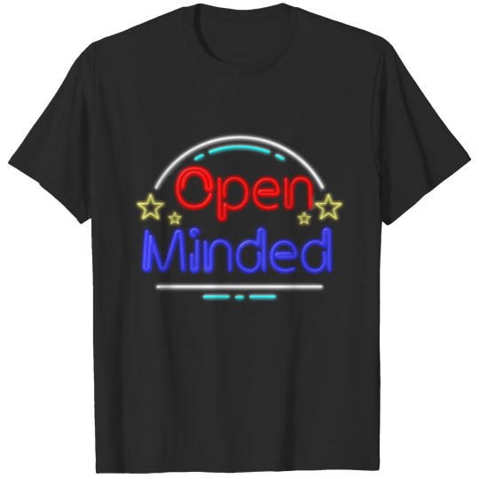 Discover Neon Open minded T-shirt