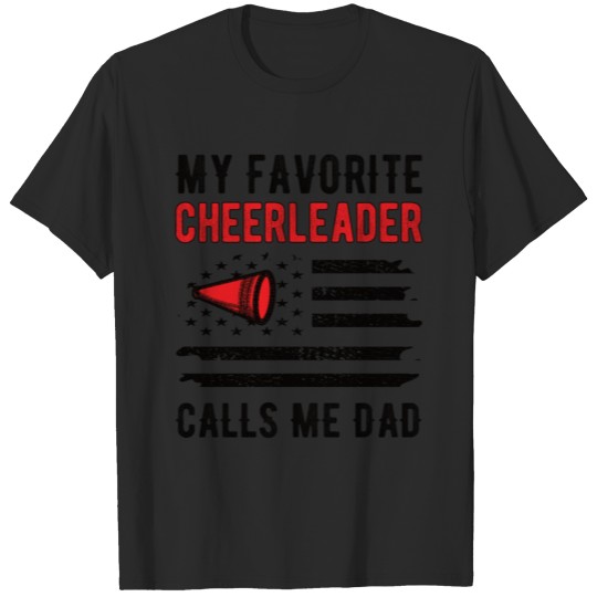 Discover Cheer Dad Cheerleader Father Cheerleading Dad Gift T-shirt
