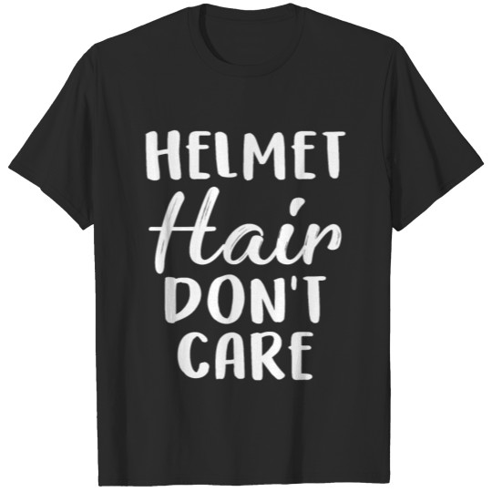 Discover Skateboarders Helmet Hair Don't Care Skateboarding T-shirt