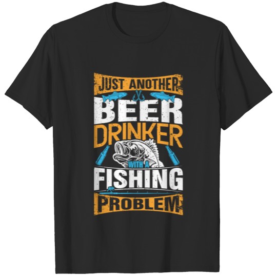 Discover Just Another Beer Drinker With a Fishing Design. T-shirt