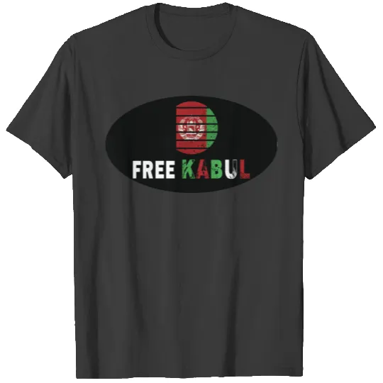 Free Kabul Afghanistan Flag Free Afghanistan T-shirt