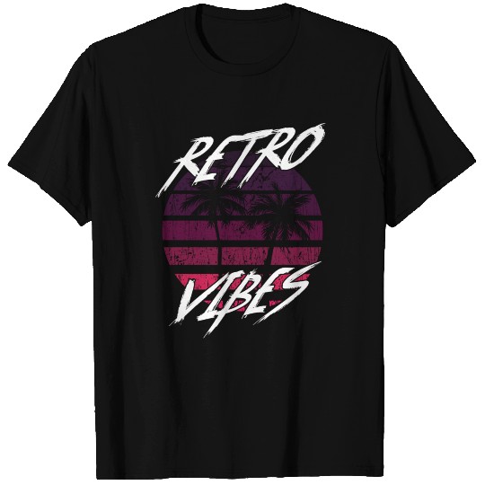 Retro Vibes Synthwave Design T-shirt