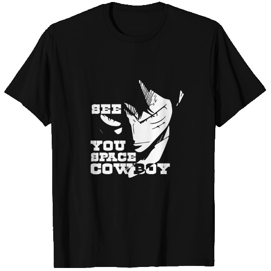 see you space cowboy white v T-shirt