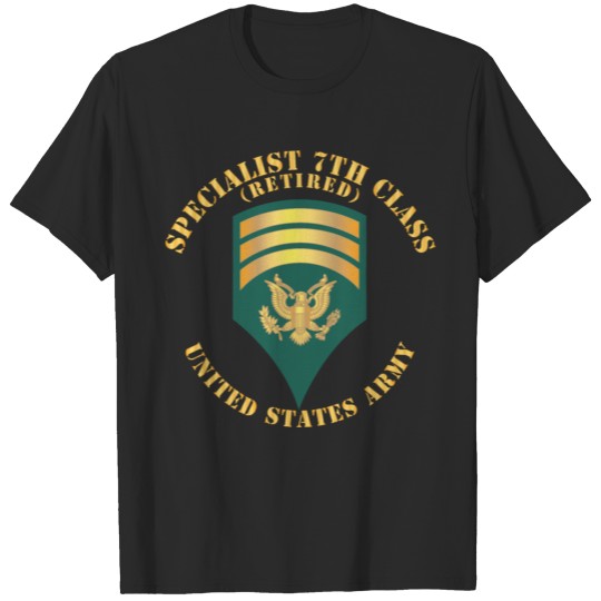 Discover Army Specialist 7th Class SP7 Retired T-shirt