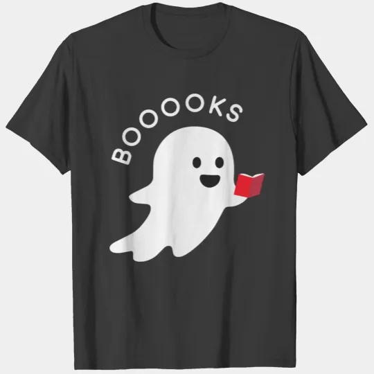 Halloween Ghost Books Reading T-shirt