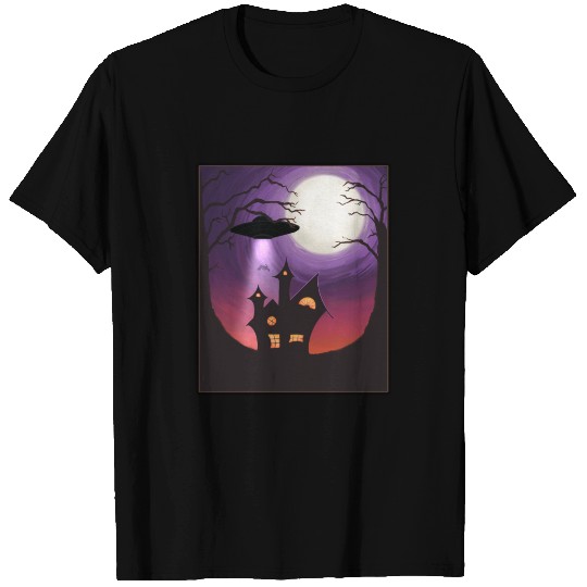 Full Moon and Alien Abduction T-shirt