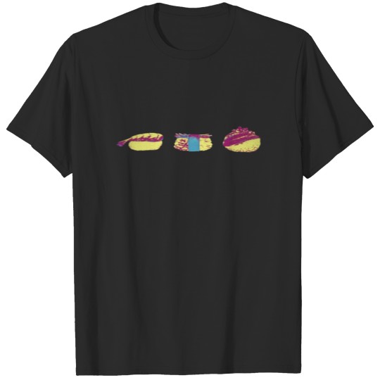 Discover Sushi Japanese food gift prawn T-shirt